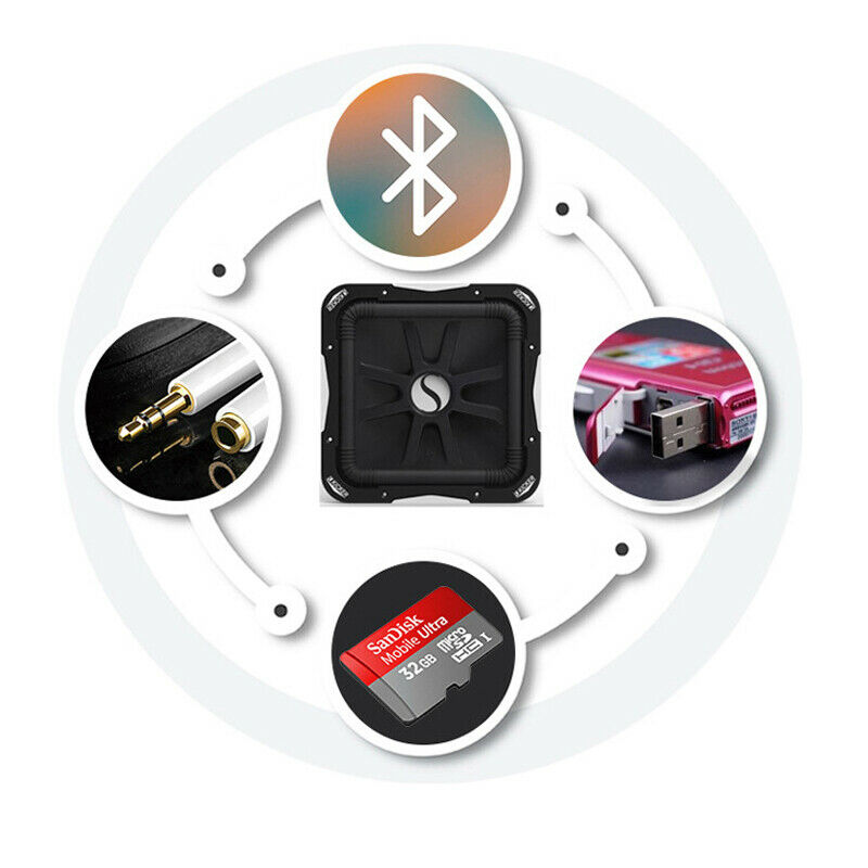 Single Din Car Stereo Radio Receiver LCD Bluetooth Audio Voice Control Media Kit