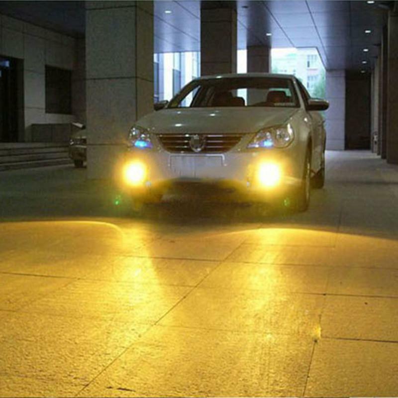 2PCS Yellow H3 LED Headlights Bulbs High Beam Headlamp 12V Headlights Headlamp
