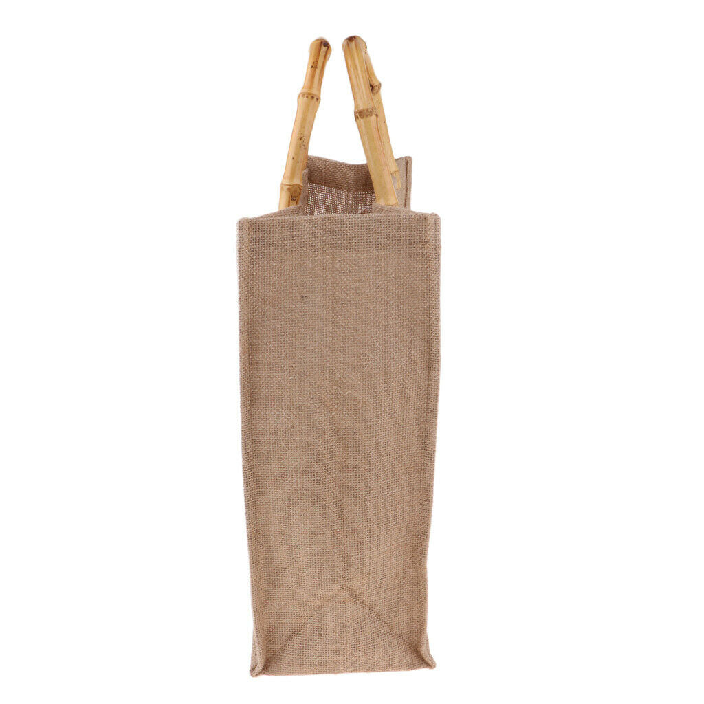 300 X 350 X 150mm Burlap Handbag Linen Shopping Bag for Packaging Box Cans