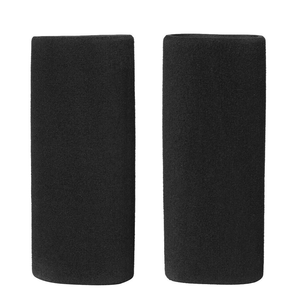 Motorcycle Scooter Racing Bike Black Handlebar Hand Grip Covers Protectors
