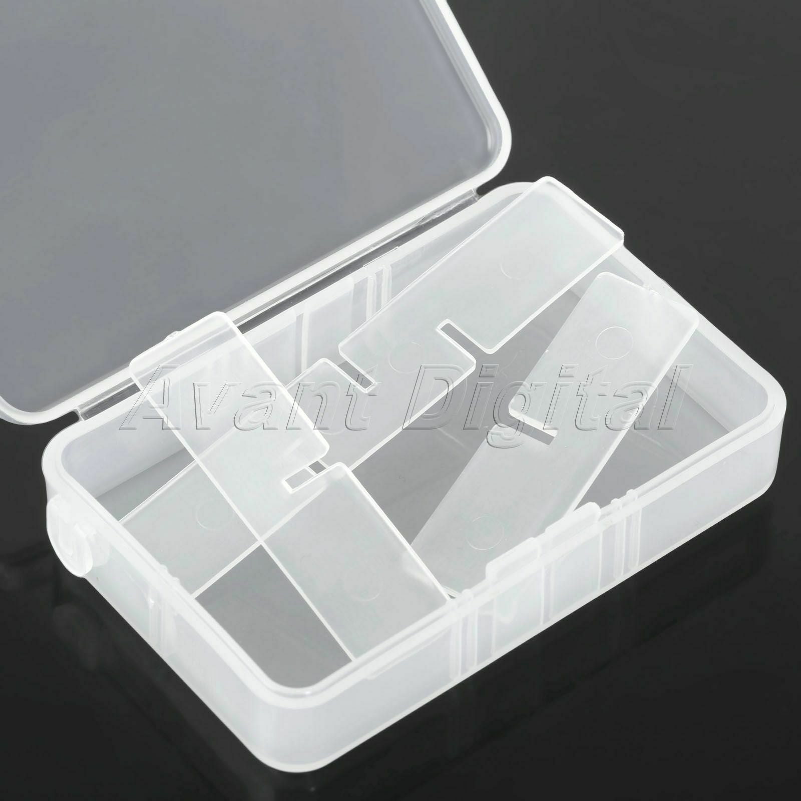 Clear Pocket Storage Box Pill Medicine Case Container Portable Organizer 6 Slots