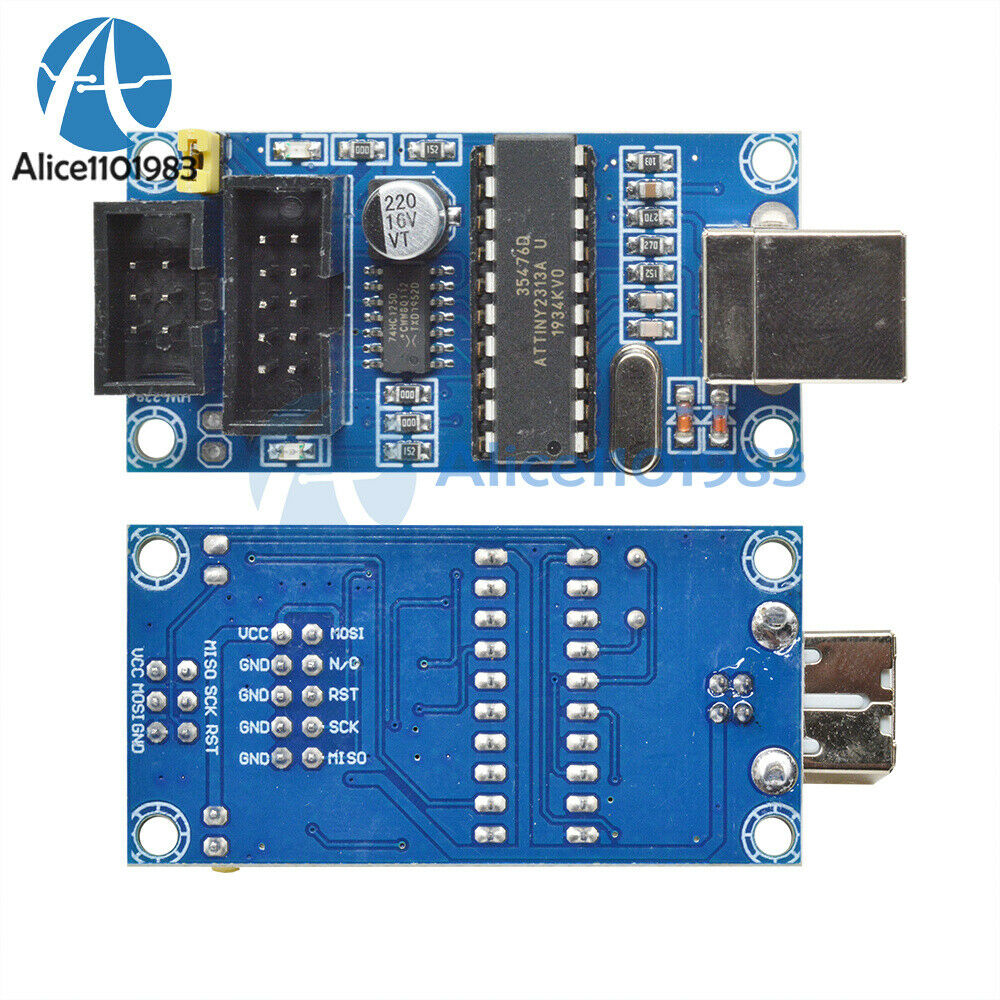 2PCS USBTiny USBtinyISP AVR ISP programmer Arduino bootloader Meag2560 uno r3