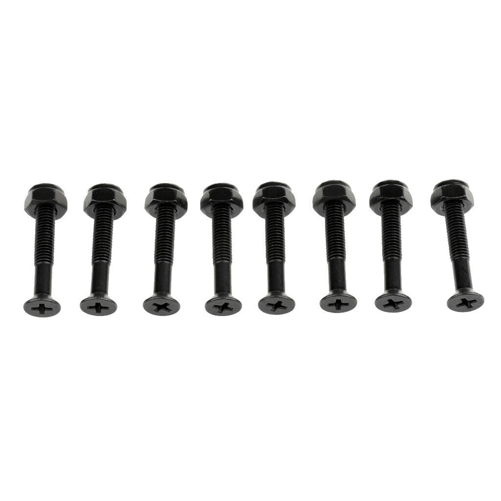 8pcs Replacement Hardware Screw Set for Skateboard / Longboard Screws Nuts