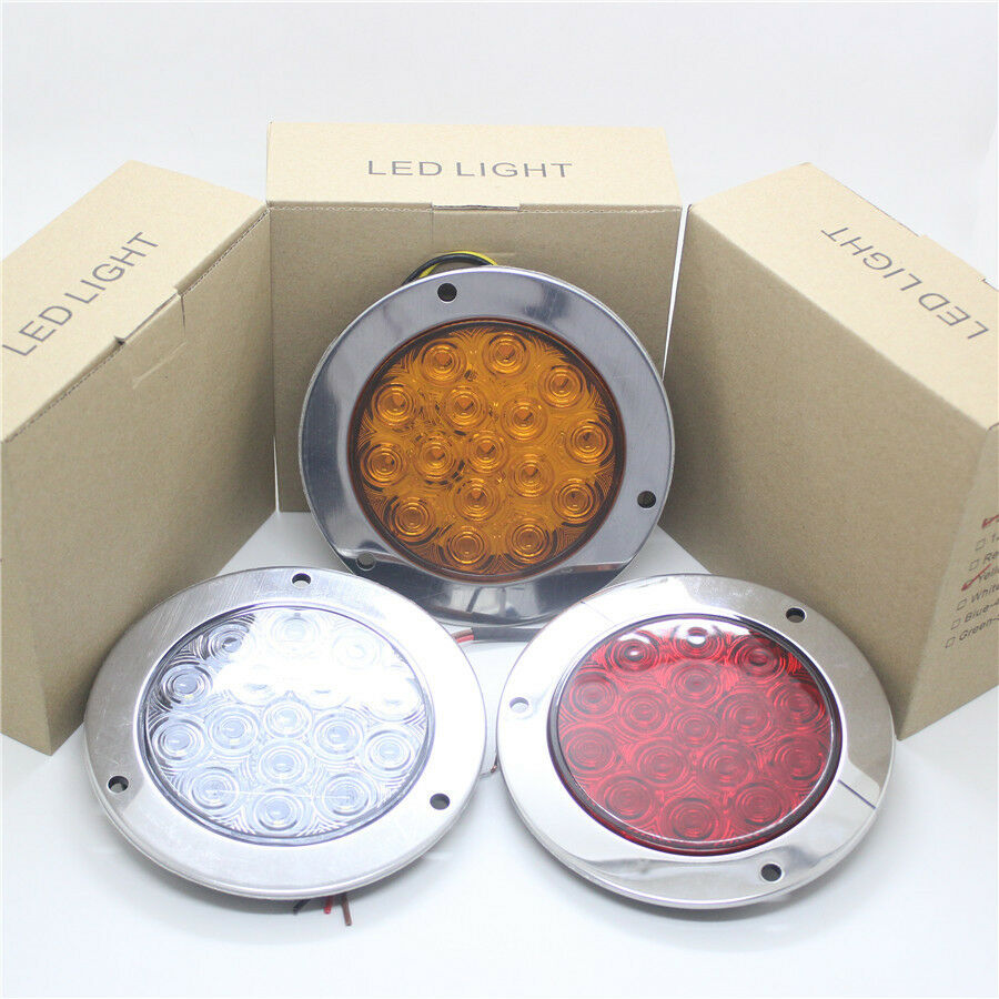 New 16 LEDs Indicator Stop Rear Tail Lights Yellow Clear Reverse Lamps for Car