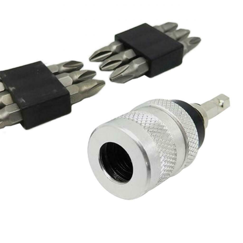 Drywall Screw Depth Setter With 12 Pieces 1/4 Shank Cross Head Screwdrivers Bits