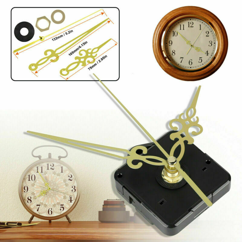 DIY Black Quartz Wall Clock Movement Mechanism Replacement Repair Tool New