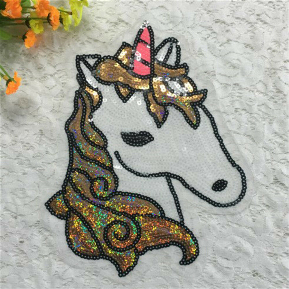 Sequins Patches on T-shirt Garment Sequined Applique Crafts lxJC.l8