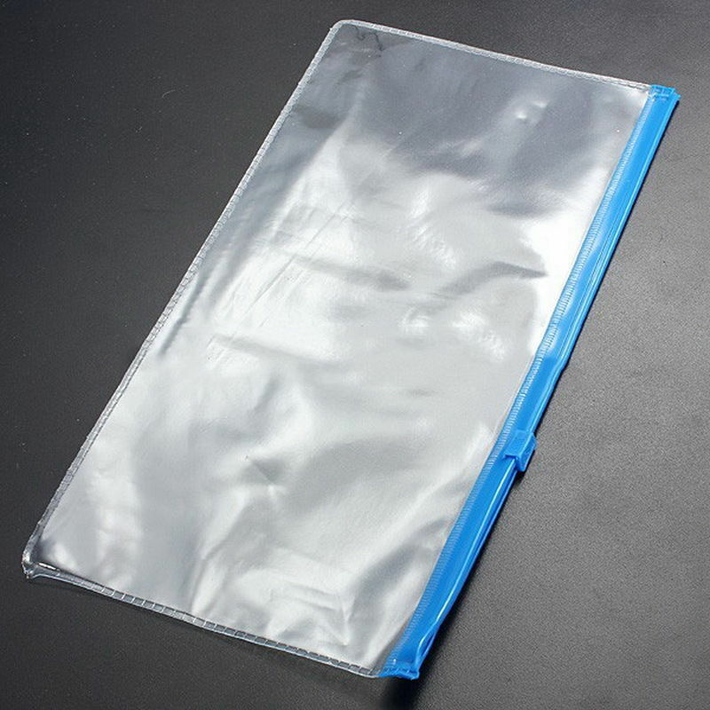 8Pcs A6 Plastic  File Bags Storage Document Folder Paper File Folder Book Pencil