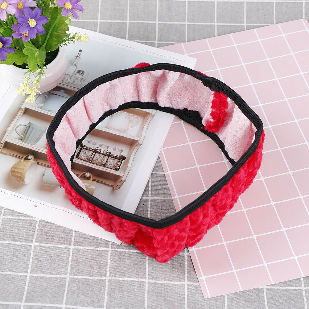 1PC Winter red soft warm plush velvet car steering wheel cover auto car deco Tt