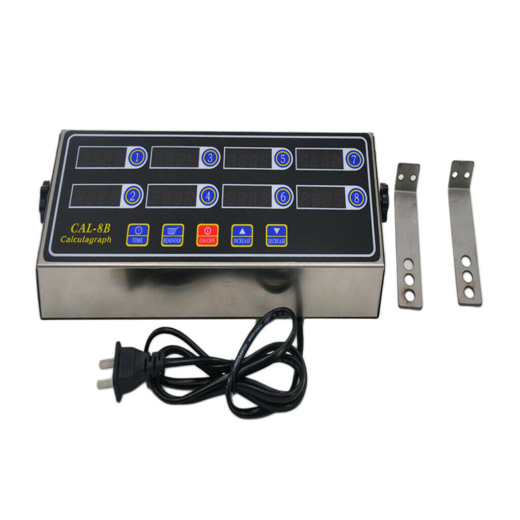 CAL-8B Portable Calculagraph 8 Channel Digital Timer Reminder Kitchen Timing