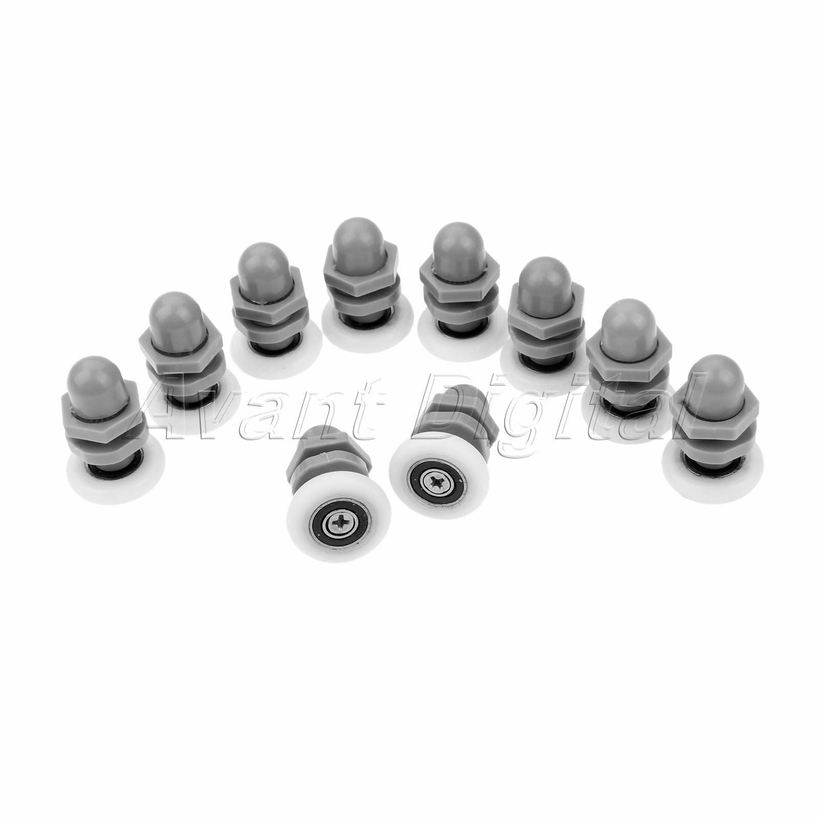 Diameter 25mm Bathroom Shower Glass Door Roller Wheel Pulleys Runners Adjustment