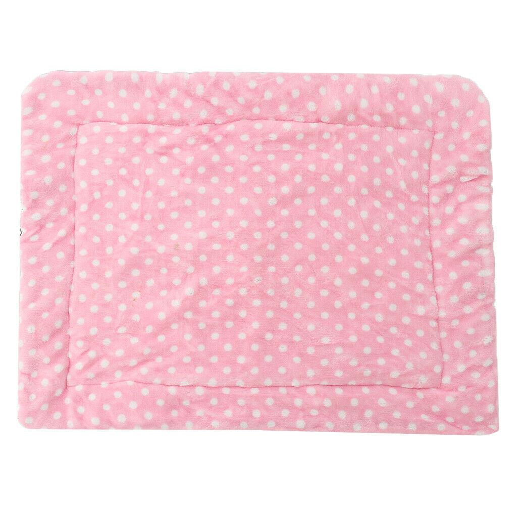 Portable Pet Dog Puppy Cute Warm Mat Pet Sleeping Bed Mattress Seat Pad - M Pink