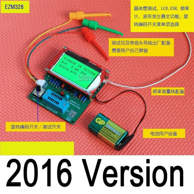 2016 EZM328(GM328R)transistor tester/frequency meter / square wave genera