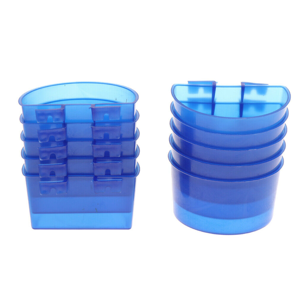 10 Pcs Drinker Cup Hanging Feed & Water Cage Cups for Bird Pigeons Parrot
