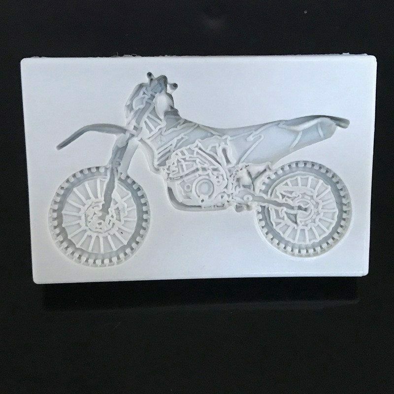 Mould Chocolate Mold Gum Paste Motor Bike Silicone Cake Decorating Sugar topper