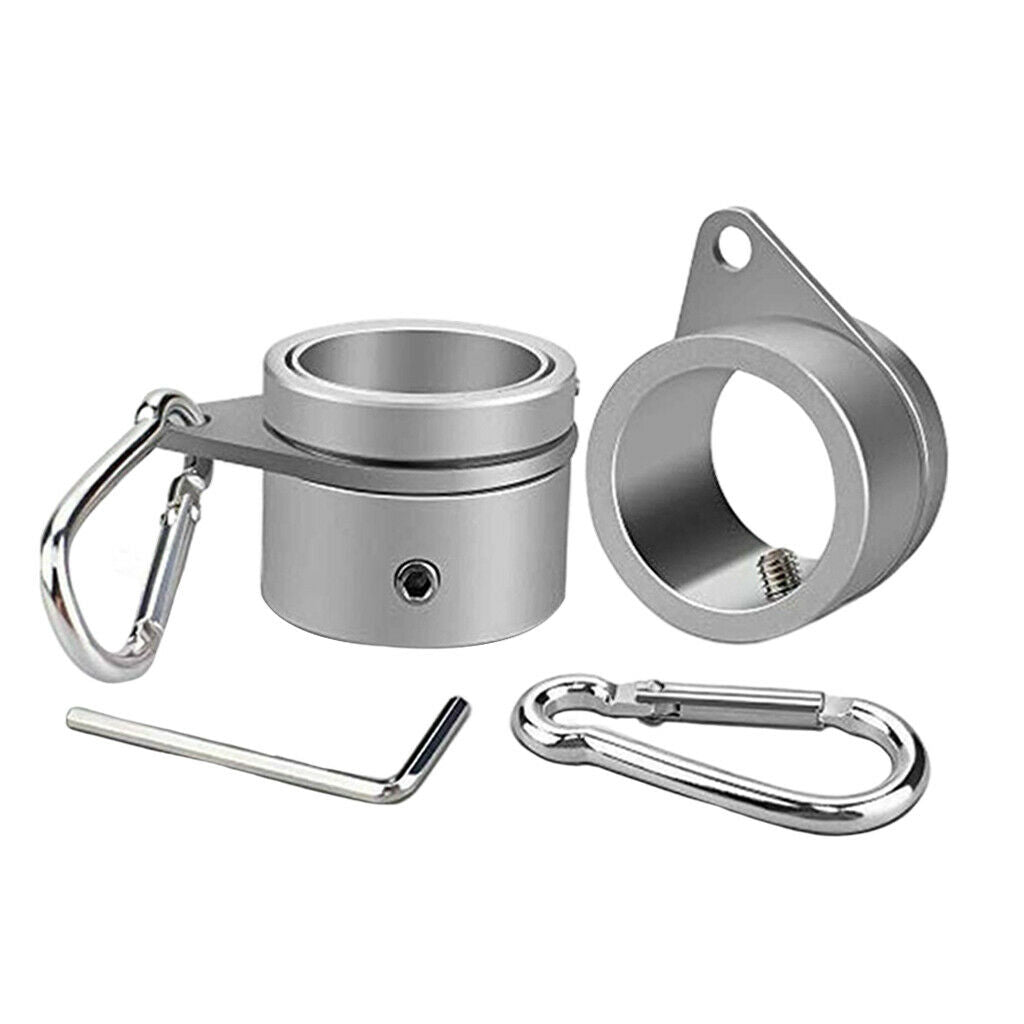 2x Flagpole ROTATING CLIPS Fit 1" Dia Flag Pole  Free Mounting Rings