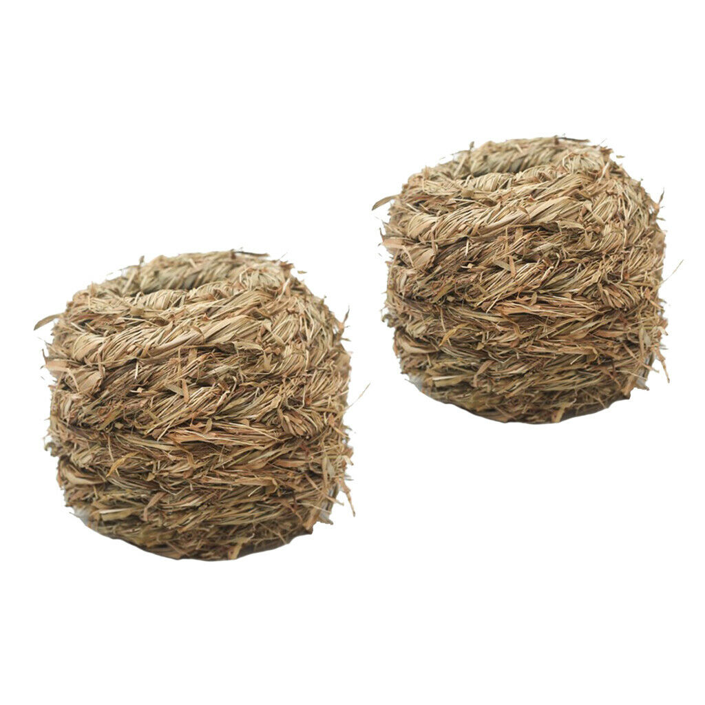 2Pcs Natural Straw Birds Nest, Great for Wedding Favors, Party Favors, Florals
