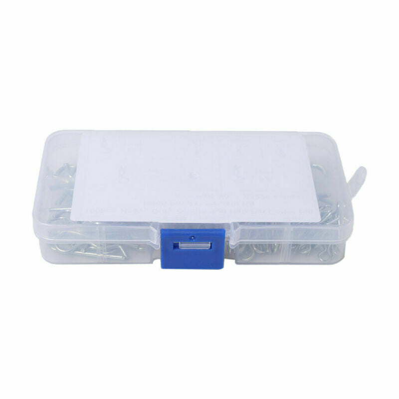 100Pcs M1*16 Stainless Steel R-Shaped Split Pin Wave Pin Circlip Pin Elasticity