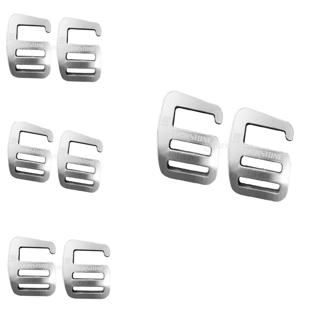 8pcs 1 inch Metal G Hook Webbing Buckle for Backpack Straps Webbing 25mm