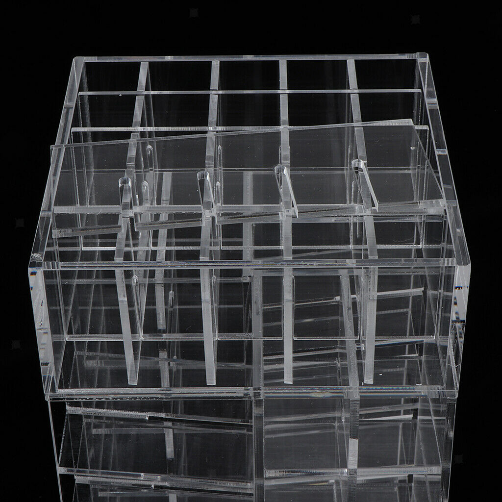 Acrylic Rotating Lipstick Organizer Holder Spinning Lipgloss Tower Stand 65
