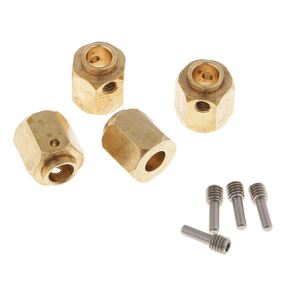 4Pcs 12mm Thickness Hex Wheel Hubs Hexagonal Adapter for    -4 TRX4 1:10