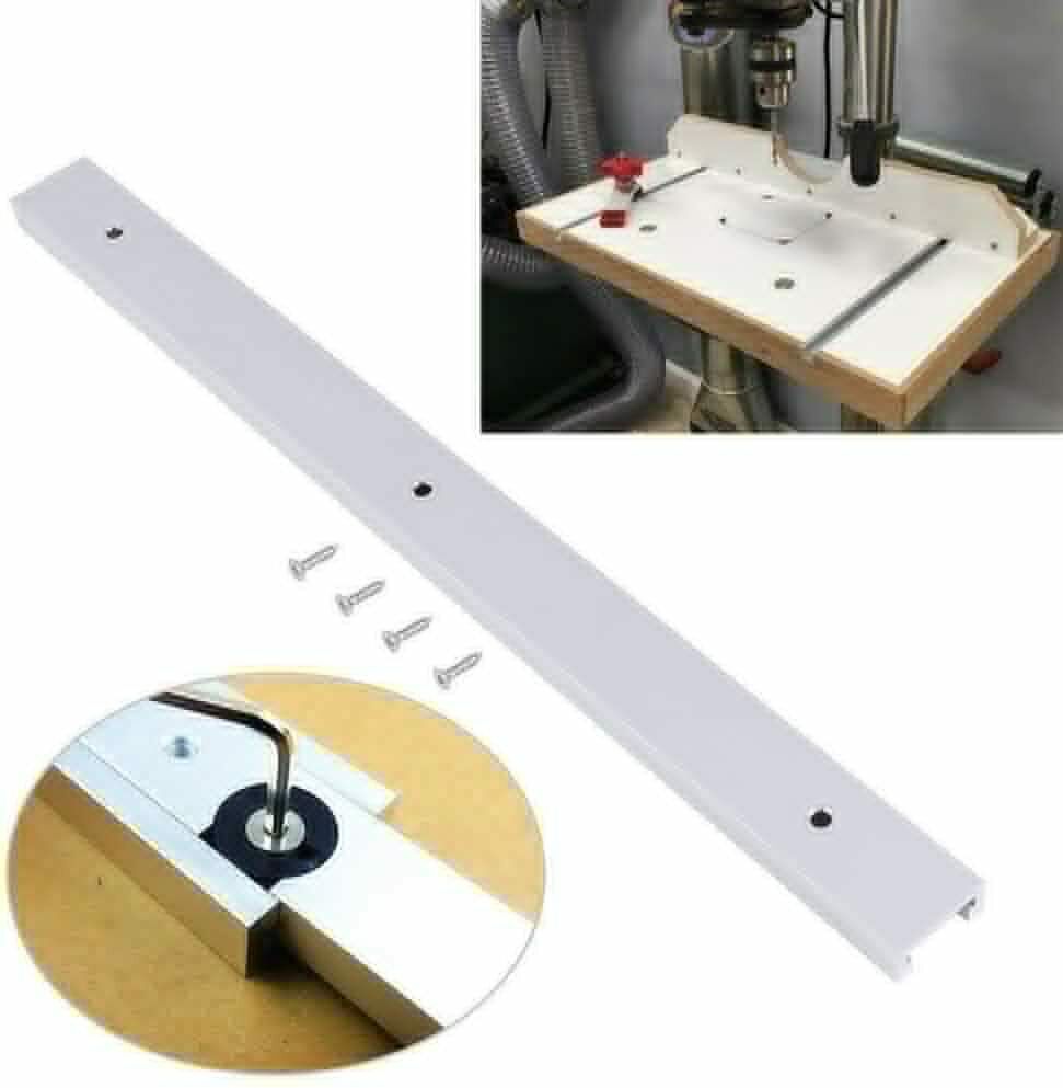 4X(T Track Clamp T Track Miter Track Jig Fixture Slot Straight Edge Metal  V4F2)