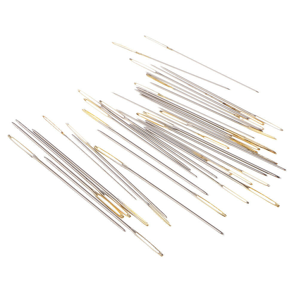 30Pcs Metal Tapestry Darning Needles with Large Eyes and Bottle Size 26