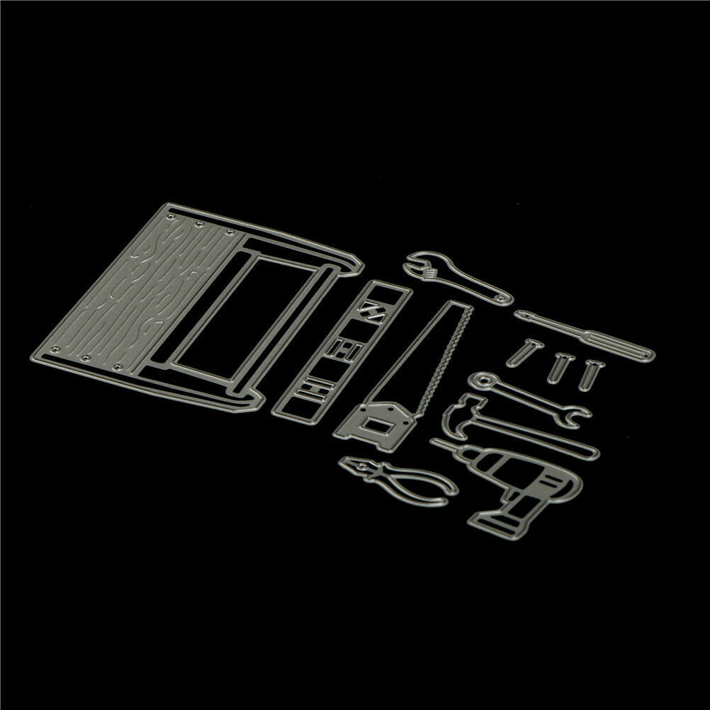 Brief 12pcs Necessities in Tool Box Cutting Dies DIY Scrapbooking Photo Craft SJ