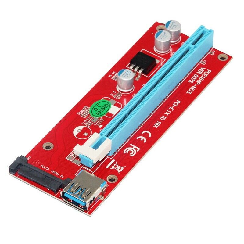 007S PCI-E Riser Card Extender PCI Express Adapter SATA Power 60CM USB 3.0 CB5T9