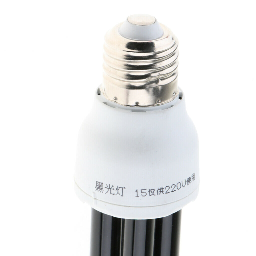 E27 15W 220V Energy Saving UV Black Stage Lamp Light Bulb Blacklight
