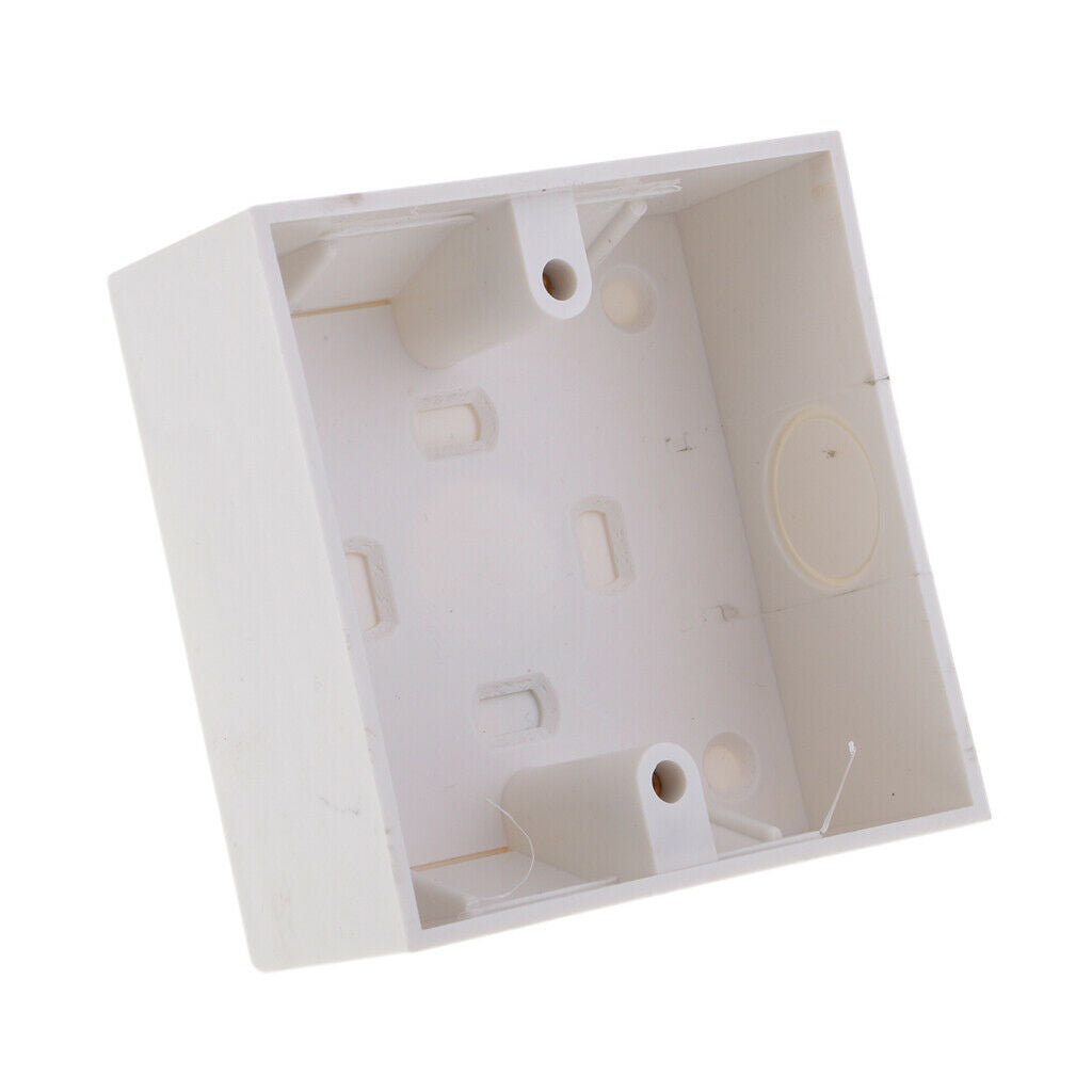 86x86mm Wall Plate Box Profession White Socket Switch Back Box 1Piece