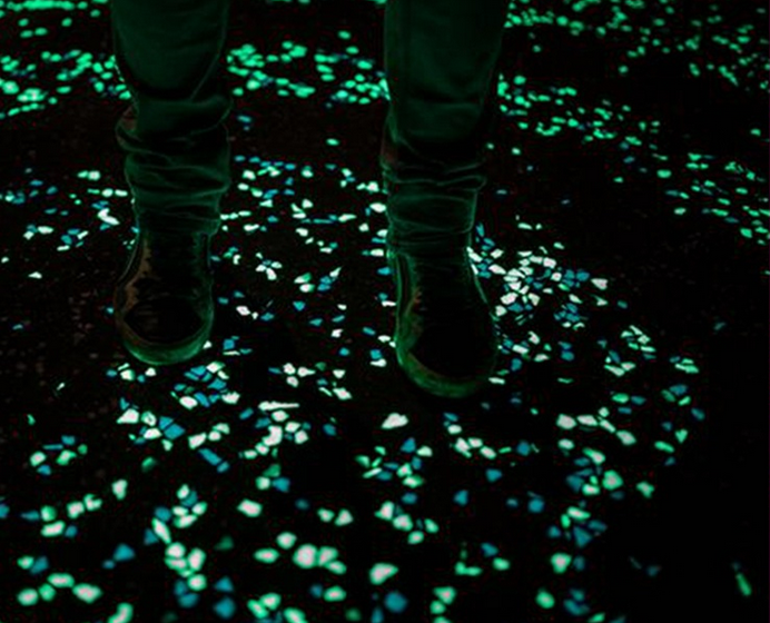 100PCS Glow in the Dark Luminous Pebbles Stones Fish Tank Aquarium Party Event