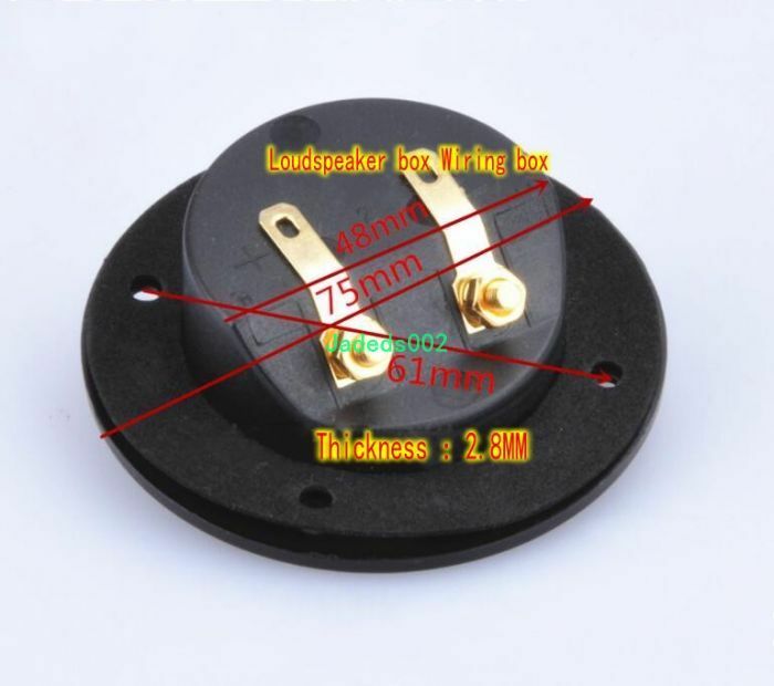 2pcs 2-way Speaker Copper terminal Audio accessories Wiring board Junction Box