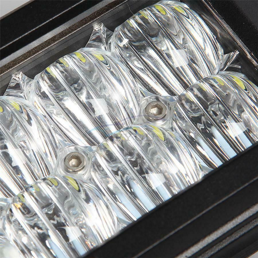 1 × 30W LED Tempered Glass Lens Flood Beam Work Light Bar For Pickup SUV Truck