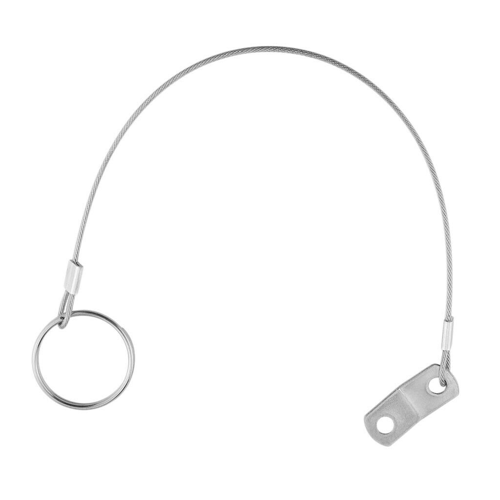 316 Stainless Steel Quick Release Pin Lanyard for Boat Deck Hinge 300mm
