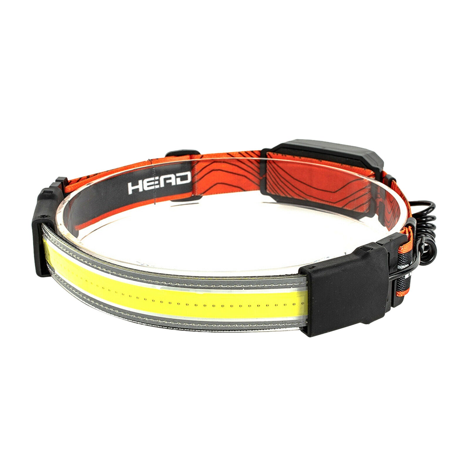 USB LED Headlamp Torch Flashlight Broadbeam Head Band Lamp for Camping