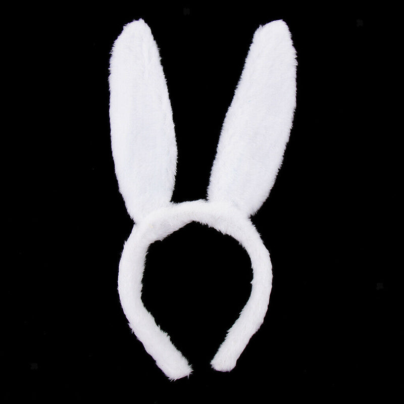 Bunny Ear Headband Rabbit Ear Hairband Baby Shower Party Hair Decor Sky Blue