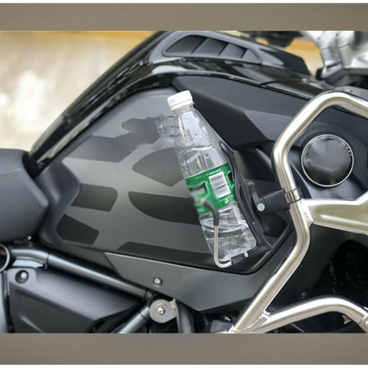 Motorcycle CNC Water Bottle Rack Holder Adapter For BMW R1200GS ADV 2008-2017