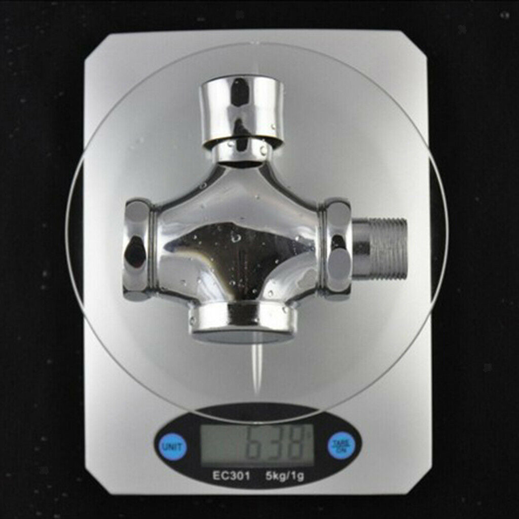 Toilet Push Flush Valve Surface Mounted Flusher Alloy 0.75 Inch Standard