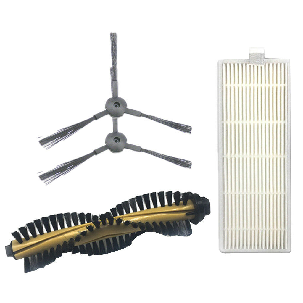 Replacement Side Brush Filter Main Brush Set for ILIFE A4