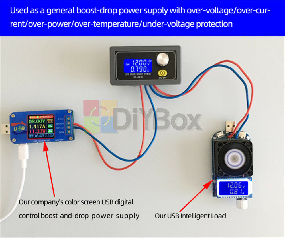 Adjustable Buck Boost DC Voltage Regulator Solar Charging Power Supply Module 5V