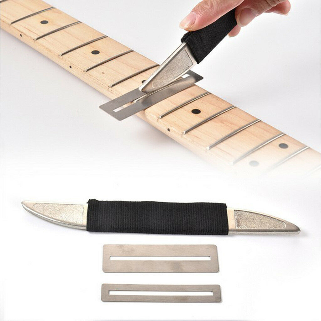 Guitar Luthier Fret Crown Luthiers Tools File & Fingerboard Guards Set
