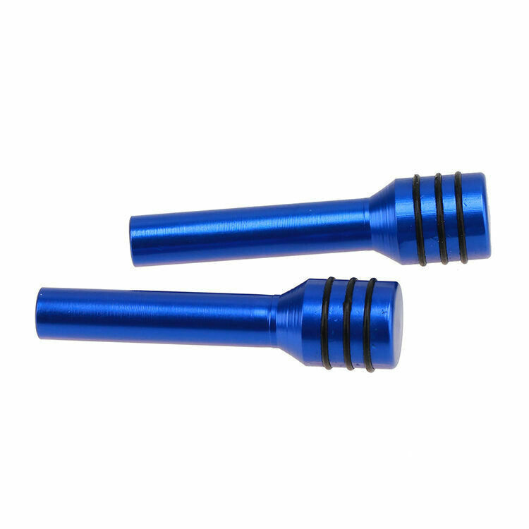 2PC Car Truck Auto Interior Door Lock Locking Knob Pull Pins Aluminum Alloy Blue