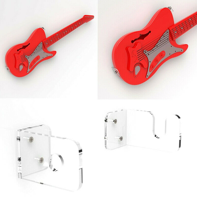 Guitar Wall Bracket Acrylic Guitar Hanger Perspex Guitar Display Stand Holder Fx