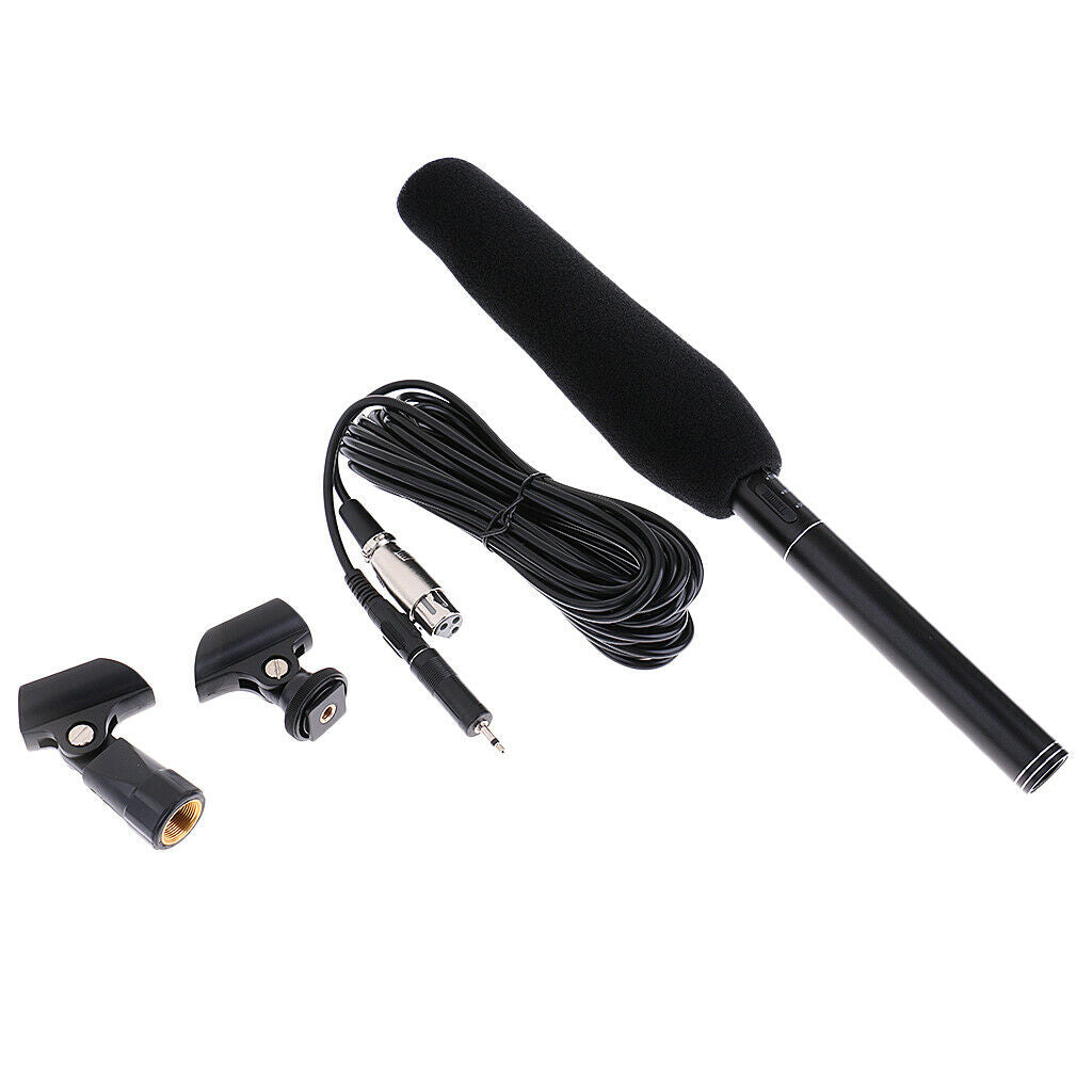 Professional 14.25"  Microphone Mic for Outdoor Interview with Holder