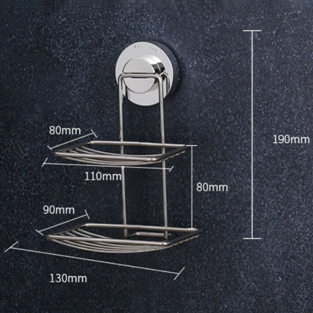 Bar Soap Holder Drainage Soap Dish Sponge Holder Storage Rack Nail-Free