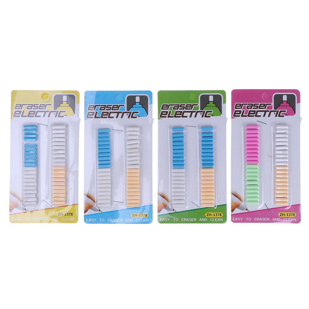 40Pcs 1.5*0.5cm electric refill eraser with refills replacement sketch er.l8