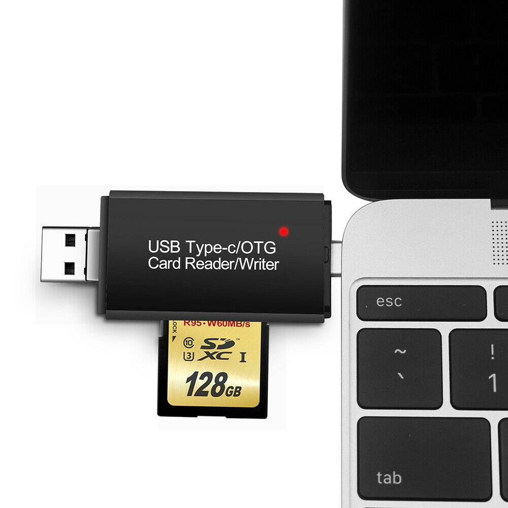 Card Reader USB 3.0 Type C Micro SD OTG Smart Memory Adapter Laptop Computer