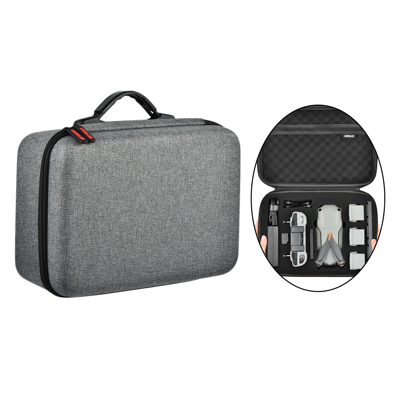 Travel Drone Carrying Case for DJI Air 2S Anti-Shock Durable Oxford Gray