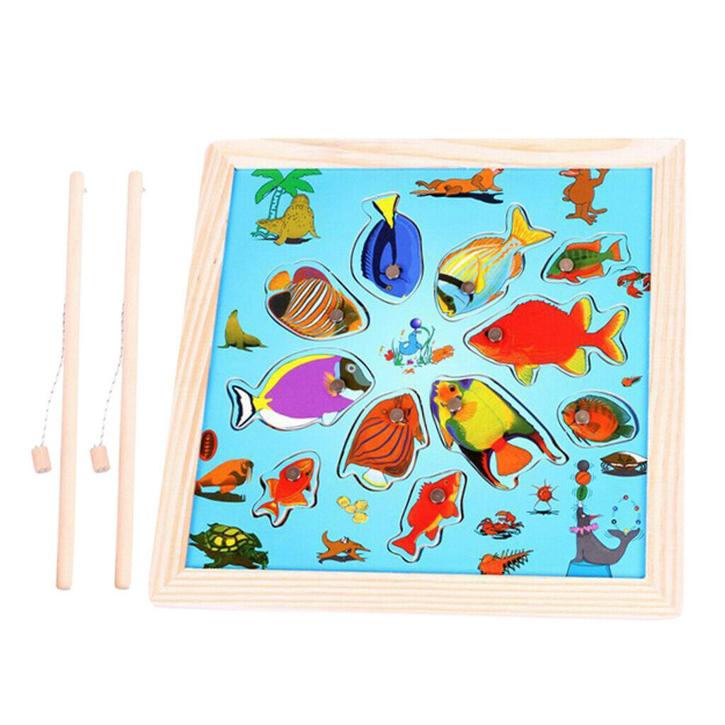 Early Educational Toys Puzzle Baby Kitten Fishing Jigsaw Puzzle Children